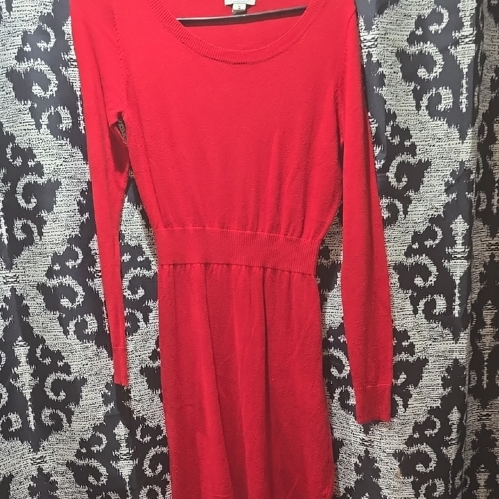 Red Long Sleeve Dress